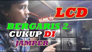 KERUSAKAN TV LED LG GAMBAR BERGARIS VERTIKAL [upl. by Alburg]