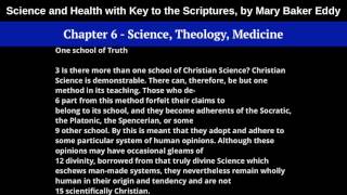 Chapter 6  Science Theology Medicine  Science and Health by Mrs Eddy [upl. by Bedwell271]