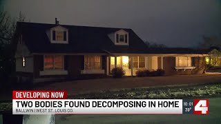 Decomposing bodies found in Ballwin home [upl. by Erdnaed]