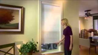 Lumino 1quot Vinyl Cordless Mini Blind  Inside Mount Installation [upl. by Naahs]