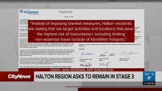 Halton Region asks to remain in Stage 3 [upl. by Llatsyrc69]