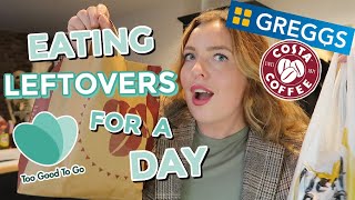 I only ate leftovers for a day Toogoodtogo food haul eating challenge meals for under £5 [upl. by Yevoc47]