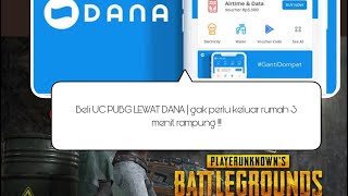 Cara beli uc pubg lewat akun dana  gak usah keluar rumah 3 menit rampung [upl. by Nosrac]