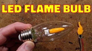 New LED flame bulb  with schematic [upl. by Aneba748]