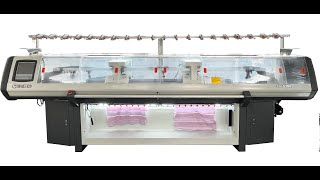 2 system 2 carriage 22 collarcuffribbing knitting machine [upl. by Anilyx]