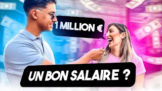 C’est quoi un bon salaire et quel est ton salaire  MICROTROTTOIR [upl. by Meghan]