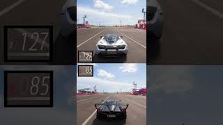 DRAG RACE  MCLAREN 720S VS PAGANI HUAYRA  FORZA HORIZON 5  shorts forzahorizon5 drag race [upl. by Aerdnek]