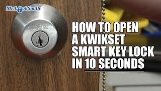 How to Open a Kwikset Smart Key Lock in 10 seconds  Mr Locksmith™ [upl. by Pretrice]