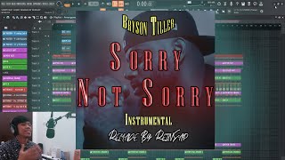 How to Produce Bryson Tiller  Sorry Not Sorry INSTRUMENTAL [upl. by Rehteh724]