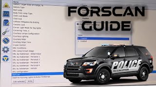 Intro Guide to Using Forscan on a Ford Police Interceptor Utility Dark Car Remote Start and more [upl. by Marola]