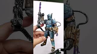 Paz Vizsla The Mandalorian action figure custom repaint Sta Wars black series 🧿🖌️🙏 [upl. by Karilynn630]