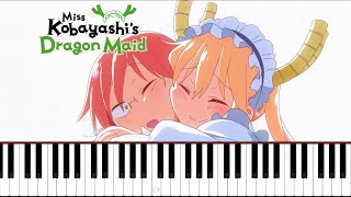 Miss Kobayashis Dragon Maid  Opening 1 Piano Cover [upl. by Vivle]