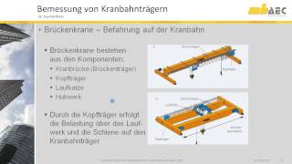 Berechnung von Kranbahnträgern  Teil 1 Einleitung [upl. by Anamuj]