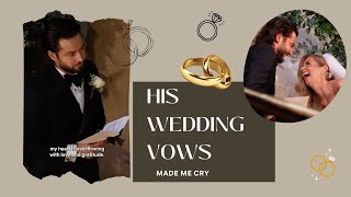 his wedding vows will make you cry 🥹 [upl. by Ahsieym777]