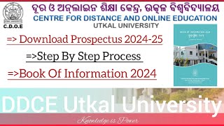 Download Prospectus 202425 Of DDCECDOE  ddceutkaluniversity cdoe ddce pgadmission2024 [upl. by Nolly]