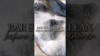 BAR STOOL CLEANING  PINK STUFF SCRUBBING  SHINE  SATISFYING CLEAN  CLEANING TIPS  HACKS [upl. by Malorie]