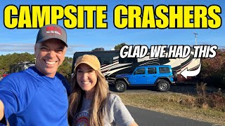 SURPRISED RV GUEST  Best RV Camping Location  JEEP ON THE BEACH [upl. by Karame]