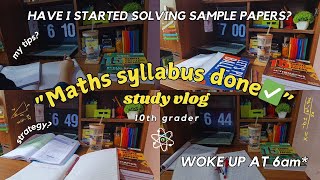 quotMaths syllabus completed practising PW sample papersquot  Know my tips and strategies Class 10✨🎀 [upl. by Pennie]