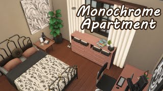 Brown Monochrome Apartment 🍫 Sims 4 Speedbuild [upl. by Tnert]