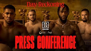 ANTHONY JOSHUA VS OTTO WALLIN amp DEONTAY WILDER VS JOSEPH PARKER PRESS CONFERENCE LIVESTREAM [upl. by Laresa584]