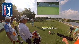 Jordan Spieth and Justin Thomas in 360 degrees at TOUR Championship [upl. by Tak]