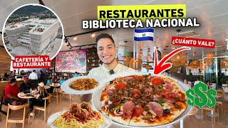 Así son los RESTAURANTES de la BIBLIOTECA Nacional de El Salvador 🇸🇻🤔 ¿Cuánto vale [upl. by Topping]