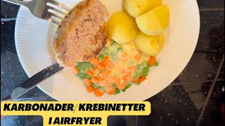 Karbonader krebinetter i Airfryer [upl. by Iaka]