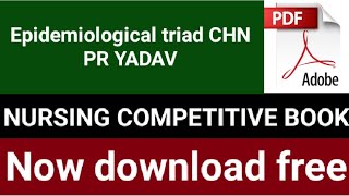 epidemiological triad pdf pr yadavpdfdownload करेंpr yadav pdfyoutube Hindi [upl. by Peih]