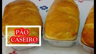 PÃO CASEIRO DE LIQUIDIFICADOR PÃO BOLO SEM SOVAR  Receitas Caseiras [upl. by Sharman]