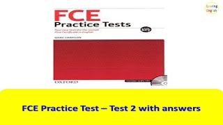 15 FCE Listening Test 2 with answers [upl. by Togram]