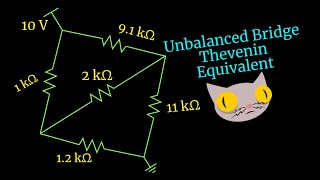 Simplifying an Unbalanced Bridge Using Thevenins Theorem [upl. by Emmi]