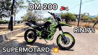 DM 200 SUPERMOTARD ¿CÓMO MODIFICARLA MODIFICACIONES Y DETALLES ISAIASICK MOTOVLOG [upl. by Aikram]