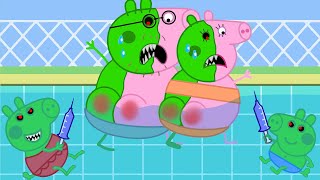 Zombie Apocalypse Zombies Appear At The Maternity Hospital🧟 ♀️ Peppa Pig PJ Mask Funny Animation [upl. by Yanal]