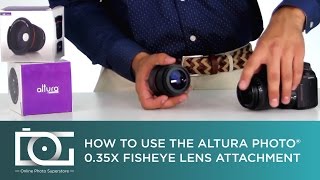 Super Fisheye Wide Angle Lens w Macro Close Up 035x Converter  By Altura Photo® [upl. by Aleron]