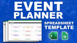 Event planner template in Microsoft Excel [upl. by Aliuqet185]