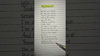 Psychosocial Lyrics 🔥 Song by Slipknot slipknot psychosocial song lyrics [upl. by Nomyt71]