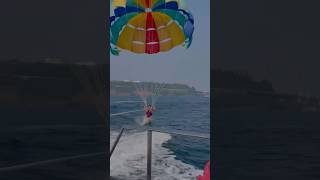 Parasailing in Goa  A Must Do Water Activity for Couple ❤️ parasailing wateractivities goa [upl. by Neukam]