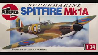 124 Airfix Supermarine Spitfire Mk1A Kit 12001 FIXED [upl. by Ayam]