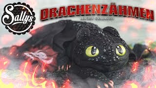 Drachenzähmen leicht gemacht 3  Ohnezahn Toothless Motivtorte Torte  Sallys Welt [upl. by Hawley520]