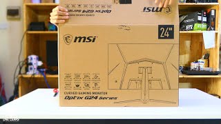 Unboxing Gaming Monitor MSI Optix G24 Series [upl. by Savina]