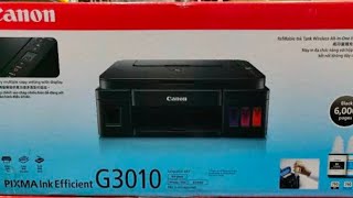 canon g3010 printer unboxing [upl. by Otrevire]