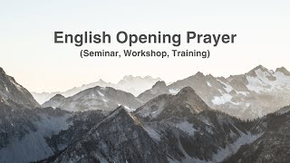 Short Opening Prayer for Seminar Workshop Training [upl. by Maddis260]