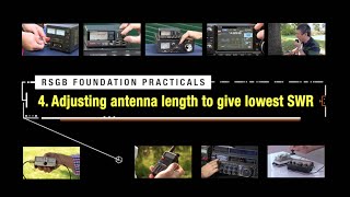 Foundation Practicals 4  Adjusting antenna length to give lowest SWR  RSGB guide for new licensees [upl. by Nnylyaj]