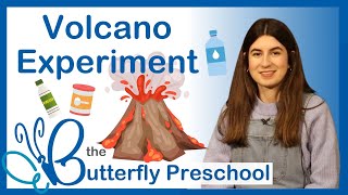 Volcano Experiment for Kids  Preschool Learning [upl. by Achorn]