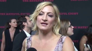 The Hateful Eight Zoë Bell Exclusive Premiere Interview  ScreenSlam [upl. by Aundrea]