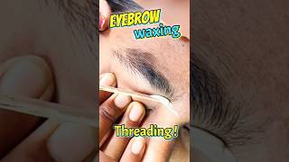 Eyebrow Waxing Threading  Right Eyebrow thread amp wax [upl. by Emia802]