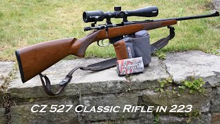 CZ 527 in 223 A classic rifle in for review what do you want to see checked and tested [upl. by Kenley]