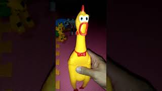 A squeaky chicken effect sound rubberchicken viral fyp chicken toys trending shortfeed [upl. by Zipah]