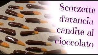 Scorzette darancia candite al cioccolato [upl. by Yve]