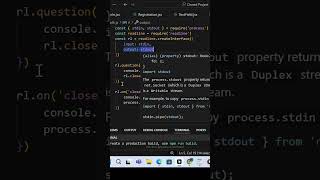 taking input from user in javascript  readline module in node js  lazzycodetech coding [upl. by Gwendolin]